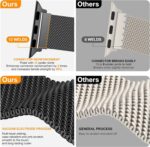 BELONGME 3 Pack Mesh Loop Compatible with Apple Watch Bands for Women Men 40mm 41mm 38mm 42mm 44mm 45mm 49mm 46mm Series 11 10 9 8 7 6 5 4 Ultra3 SE3 2, Stainless Steel Metal Magnetic Strap for iWatch - Image 2