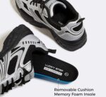 LUCKY STEP Women's Mesh Casual Fashion Sneakers Lace Up Lightweight Running Shoes Non Slip Breathable Chunky Shoes - Image 6