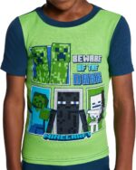 Minecraft Boys' 6-Piece Cotton Pajama Set, Matching Snug-fit Shirt & Pants, Soft & Cute for Kids - Image 2