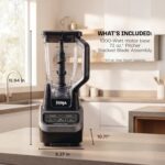 Ninja Professional Blender 1000W, Total Crushing Technology- Smoothies, Ice Crushing & Frozen Fruit, Full-Size Countertop Blender, 72-oz. Pitcher, Black & Grey, BL610 - Image 8