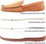 Lulex Moccasins for Men House Slippers Indoor Outdoor Plush Mens Bedroom Shoes with Hard Sole - Image 4