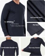 6 Pack Men's Quick Dry Long Sleeve Shirts UPF 50+ UV Sun Protection SPF Shirt Moisture Wicking T-Shirt for Casual Workout - Image 4