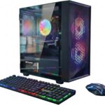 STGAubron Gaming PC Computer Desktop, Intel Core i5 up to 3.6G, Radeon RX 550, 16G RAM, 512G SSD, WiFi 6, BT 5.0, RGB Fan x2, Windows 11 Home