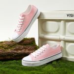 ZGR Womens White Tennis Shoes for Women,Lace up Canvas Sneakers,Casual Walking Canvas Shoes - Image 9