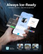 EUHOMY Smart Nugget Ice Maker Countertop, Pebble Ice Maker Machine with APP Control, 40lbs/24H, Ready in 7 Mins, Self-Cleaning, Portable Sonic Ice Makers with Hanging Ice Scoop for Home/Kitchen/Office - Image 5