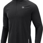 G Gradual Men's Running Shirts Long Sleeve Athletic Shirt Lightweight Quick Dry Quarter Zip Pullover for Men Workout Gym Golf