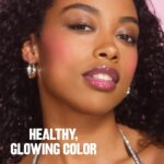 Suggest a better title and return a single title only without any other comments: Revlon Glimmer Blush Drops, Liquid Blush for Cheeks, Liquid to Velvety Powder Finish, Glowy, High Pigment, 102 Pink It Over, 0.32 fl oz - Image 7