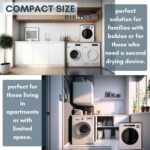 1.6 Cu.Ft.,11LBS Compact Dryer 950W Portable Clothes Dryer Machine with Stainless Steel Drum and Exhaust Hose,Dryer for RVs, Apartments,Dorm Rooms- Quiet, Sturdy,Easy to Use and LED Display - Image 9