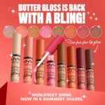 NYX PROFESSIONAL MAKEUP Butter Gloss Bling Lip Gloss, Non Sticky and Shiny Vegan Lip Makeup - Bring The Bling - Image 3