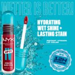 NYX PROFESSIONAL MAKEUP Lip IV Hydrating Glossy Lip Stain with 12HR Hydration - Red-y Set Wet (Red) - Image 3