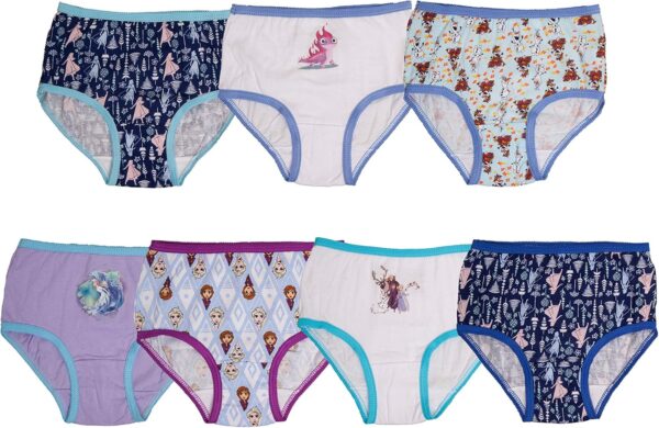Disney girls Frozen Underwear Available in Brief Panties and Girl Shorts, Sizes 2/3t-10