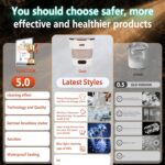 5.0 New Upgraded Portable Washing Machine 16L Mini Foldable Washer [SGS certified German high-efficiency motor] [Hidden UV-C cleaning]Foldable Design Ideal for Hotel, Home, Apartment and Campain - Image 5