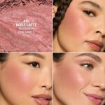 Suggest a better title and return a single title only without any other comments: COVERGIRL TruBlend Skin Enhancer Baked Luminous Blush, with Hyaluronic Acid & White Rose Extract, Blends Seamlessly - Rose Latte (Nude with Pink Swirls) - Image 2