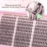 Lash Clusters Kit Wispy Eyelash Clusters Lashes Natural DIY Lash Extension Kit 10-16mm Cluster Eyelash Extensions Kit 300pcs C Curl Individual Lashes Cluster Eyelash (No Tweezers) - Image 7
