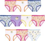 Suggest a better title and return a single title only without any other comments: 100% Soft Combed Cotton 10-Pack Underwear, Sizes 2/3T, 4T, 4, 6, and 8