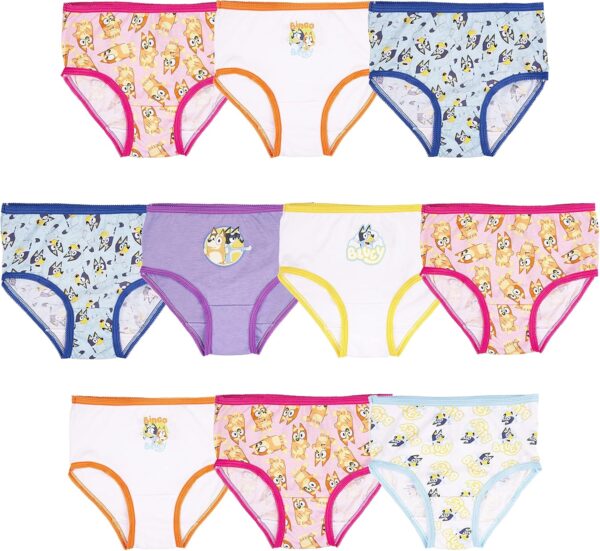 Suggest a better title and return a single title only without any other comments: 100% Soft Combed Cotton 10-Pack Underwear, Sizes 2/3T, 4T, 4, 6, and 8