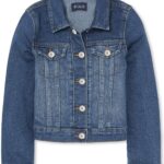 Suggest a better title and return a single title only without any other comments: The Children's Place Girls' Basic Denim Jacket