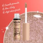 NYX PROFESSIONAL MAKEUP Butter Gloss Bling Lip Gloss, Non Sticky and Shiny Vegan Lip Makeup - Bring The Bling - Image 4