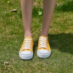 ZGR Womens White Tennis Shoes for Women,Lace up Canvas Sneakers,Casual Walking Canvas Shoes - Image 3