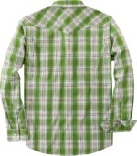 Dubinik Pearl Snap Shirts for Men - Long Sleeve Western Vintage Plaid Shirts - Image 4