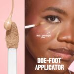 Suggest a better title and return a single title only without any other comments: Revlon Glimmer Correcting Concealer, Liquid Under Eye Makeup, Made with Caffeine, Vitamin C, & Stevioside, 115 Yellow, 0.3 fl oz - Image 8