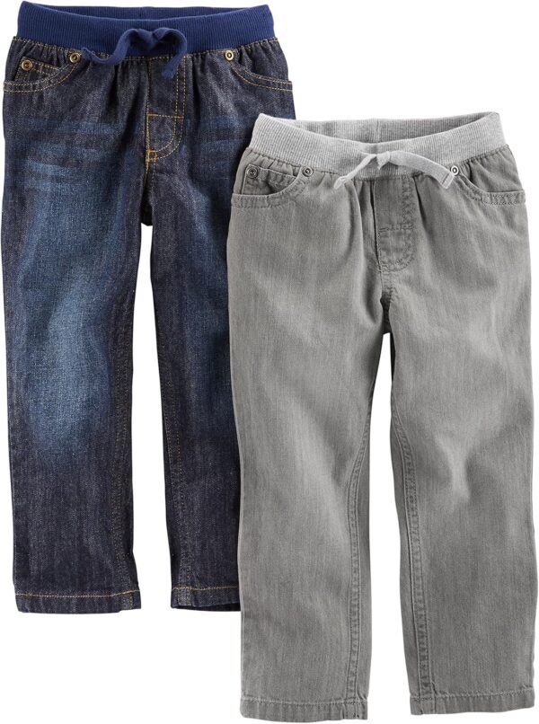 Simple Joys by Carter's Baby Boys' 2-Pack Pull on Denim Pant