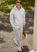 JMIERR Men's 2 Piece Outfits Hoodie Sweatshirt Tracksuit & Joggers Sweatpants Sweatsuit Set - Image 9