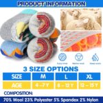 ANTSANG 3 Pairs Kids Merino Wool Ski Socks Boys Girls Thermal Thick Warm Winter Cozy Socks for Skiing Snowboarding - Image 3