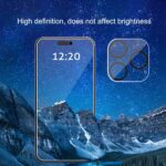 Ailun 3 Pack Privacy Screen Protector for iPhone 16 Pro Max [6.9 inch]+ 3 Pack Camera Lens Protector,Dynamic Island Compatible,Anti Spy Tempered Glass[9H Hardness][Not for iPhone 16e/16/16Pro/16Plus] - Image 3