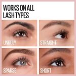 Maybelline Lash Sensational Washable Mascara, Lengthening and Volumizing for a Full Fan Effect, Blackest Black, 1 Count - Image 4