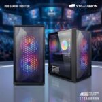 STGAubron Gaming PC Computer Desktop, Intel Core i5 up to 3.6G, Radeon RX 550, 16G RAM, 512G SSD, WiFi 6, BT 5.0, RGB Fan x2, Windows 11 Home - Image 3