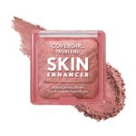 Suggest a better title and return a single title only without any other comments: COVERGIRL TruBlend Skin Enhancer Baked Luminous Blush, with Hyaluronic Acid & White Rose Extract, Blends Seamlessly - Rose Latte (Nude with Pink Swirls)