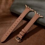 Charlam Slim Leather Band Compatible with Apple Watch Bands for Women 40mm 38mm 41mm 42mm 44mm 45mm 46mm, Top Grain Genuine Leather Strap Thin Wristband for iWatch Series 11 10 SE 9 8 7 6 5 4 3 2 1 - Image 5