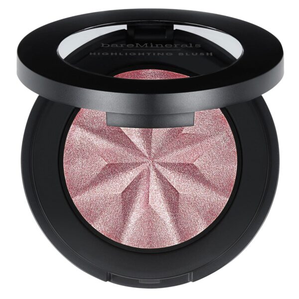 Suggest a better title and return a single title only without any other comments: bareMinerals Gen Nude Highlighting Blush, 2-in-1 Blush & Highlighter Hybrid, Silky Blendable Face Makeup, All-Day Wear, Luminous Finish, Talc-Free, Vegan