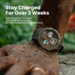 Amazfit T-Rex 3 Rugged/Military Smart Watch 48mm, GPS (with Privacy), Offline Maps, Long Battery Life,328 Feet Water-Resistant, 170 Fitness/Sport Modes, AI, Voice Control, for Android or iPhone, Black - Image 2