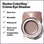 Revlon Crème Eyeshadow, ColorStay 24 Hour Eye Makeup, Highly Pigmented Cream Formula in Blendable Matte & Shimmer Finishes, 705 Crème Brûlée, 0.18 Oz - Image 4