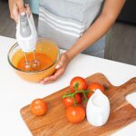 OVENTE 5-Speed Corded Electric Hand Mixer with Stainless Steel Whisks, Compact Portable Design with Snap-On Storage Case,150W Lightweight Handheld Mixer for Baking & Cooking, White HM151W - Image 10