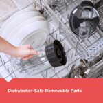 BLACK+DECKER PowerCrush Multi-Function Blender with 6-Cup Glass Jar, 4 Speed Settings, Silver - Image 6