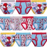 Spiderman boys Toddler Spiderman and Superhero Friends 100% Combed Cotton Underwear Multipacks With Iron Man, Hulk & More