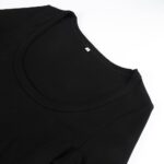 Artfish Women's Square Neck Long Sleeve Ribbed Slim Fitted Casual Basic Crop Top - Image 3