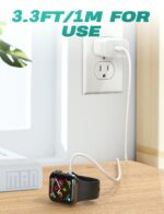 𝟐𝟎𝟐𝟔 𝐔𝐩𝐠𝐫𝐚𝐝𝐞𝐝 USB C for Apple Watch Charger Magnetic Fast Charging Cable Portable Wireless Charging Compatible with iWatch Series 11/10/9/8/7/6/5/4/3/2 - Image 4