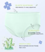 Suggest a better title and return a single title only without any other comments: BAMBOO COOL Girls Underwear Breathable Moisture-Wicking 6-14Y Panties Lightweight Soft Sensory Friendly Briefs 6 Pack - Image 4