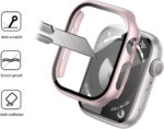 COMMUTER 3 Pack Case with Tempered Glass Screen Protector for Apple Watch SE3/SE 2/1 Series 6/5/4 40mm, Hard PC Ultra-Thin Cover for iwatch SE 3/SE 2/SE/6/5/4 40mm, Starlight/Clear/Rose Gold - Image 3
