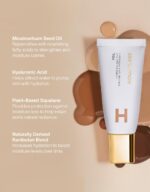 Suggest a better title and return a single title only without any other comments: Hourglass Veil Hydrating Skin Tint, Dewy Tinted Moisturizer, Makeup and Skincare Benefits, Lightweight, Buildable Coverage, Vegan, Cruelty-Free Hourglass Skin Tint for Radiant, Natural Glow - Image 6