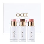 Suggest a better title and return a single title only without any other comments: Ogee Face Stick Radiant Collection Trio - Contour Stick Makeup Collection - Certified Organic Contour Palette - Includes Bronzer Stick, Blush Stick & Highlighter Stick