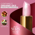 Essence Of Argan Pink Lip Stick for Cracked and Dry Lips - 100% Pure Argan Oil, Shea Butter, Jojoba Oil & Aloe Vera - Hydrating Long Lasting Lipstick - Deep Moisturizing Pink LipStick for Women - Image 3