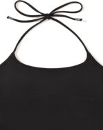 REORIA Women's Sexy Halter Backless Double Lined Tank Top Y2k Trendy Camisole Crop Tops - Image 5