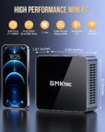 GMKtec Mini PC Intel Core i7-1185G7 (Turbo 4.8 GHz) 16GB DDR4 512GB SSD M2 Pro S Desktop Mini Computers WiFi 6, USB4.0, BT 5.2, DP, HDMI, RJ45 2.5G - Image 4