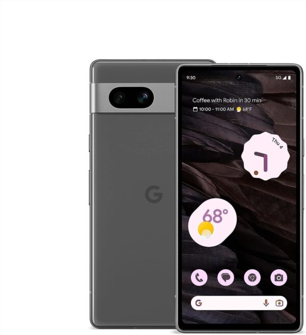 Google Pixel 7a 5G, US Version, 128GB, Charcoal - Unlocked (Renewed)