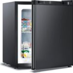 1.1 Cu.ft Small Freezer, Mini Upright Freezer with 7 Adjustable Thermostat, Removable Shelves, Reversible Single Door, for Bedroom/Home/Dorms/Apartment (Black)
